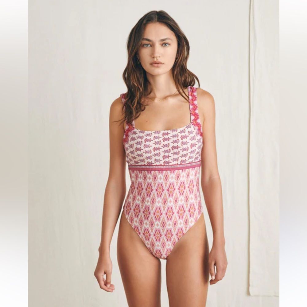 NWT Faherty Brand one piece swimsuit S